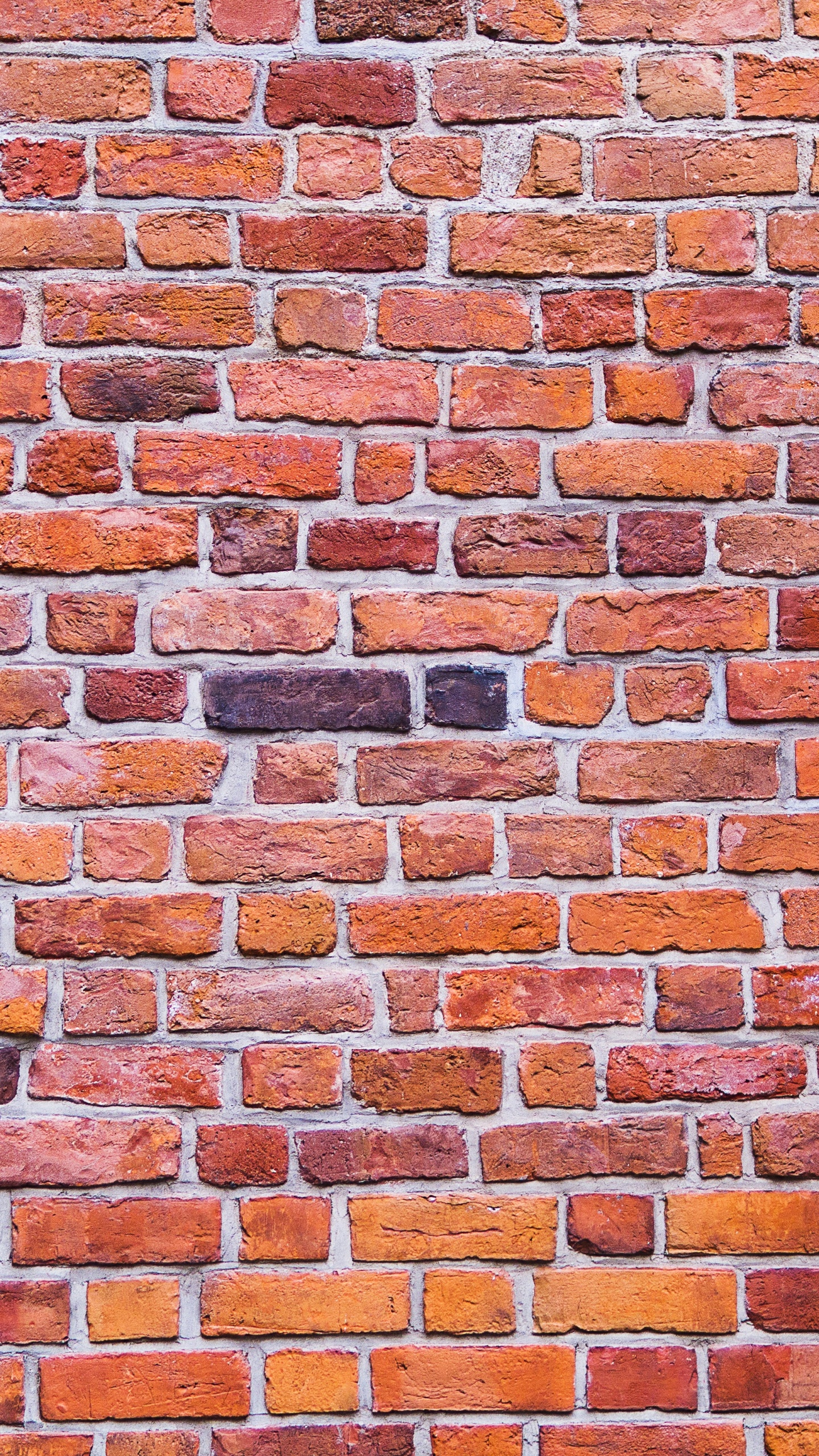 Brown and Black Brick Wall. Wallpaper in 1440x2560 Resolution
