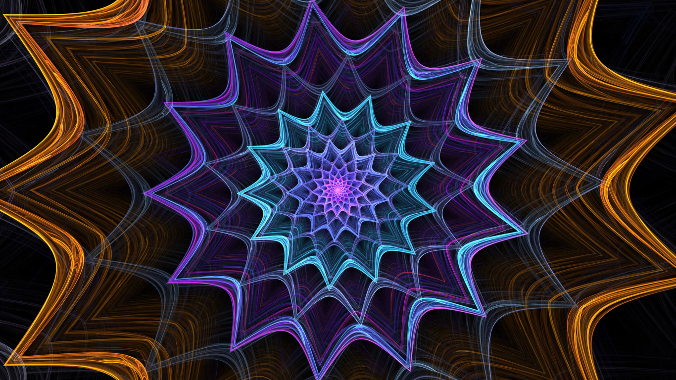 Purple and Brown Abstract Illustration. Wallpaper in 1366x768 Resolution
