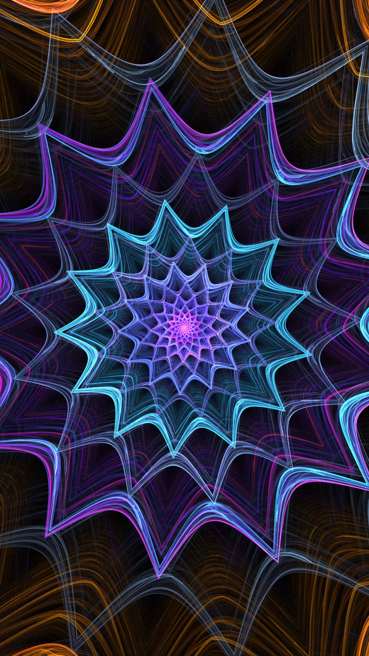 Purple and Brown Abstract Illustration. Wallpaper in 750x1334 Resolution