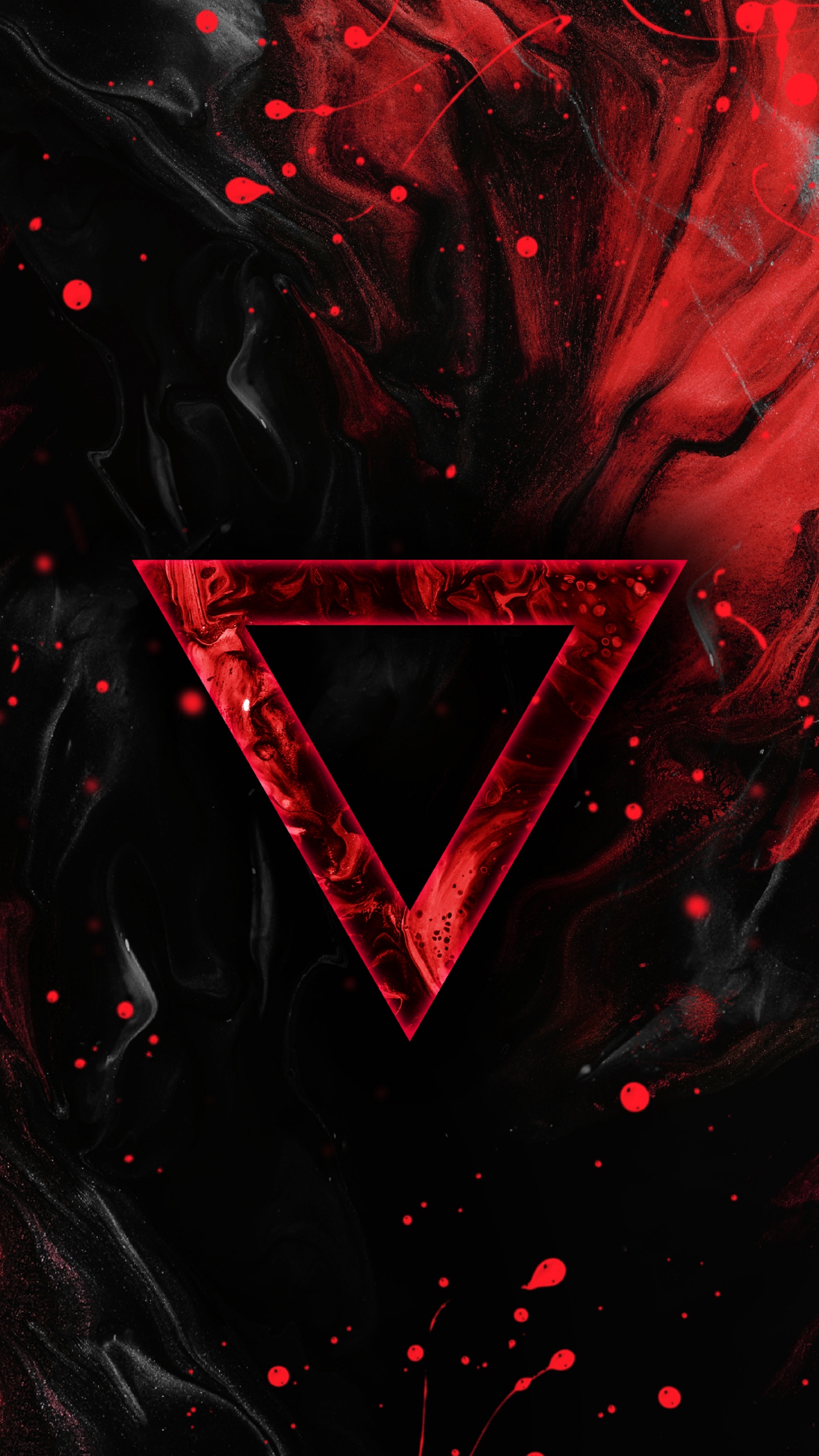 Obscurité, Corps Humain, Triangle, Red, Magenta. Wallpaper in 1440x2560 Resolution