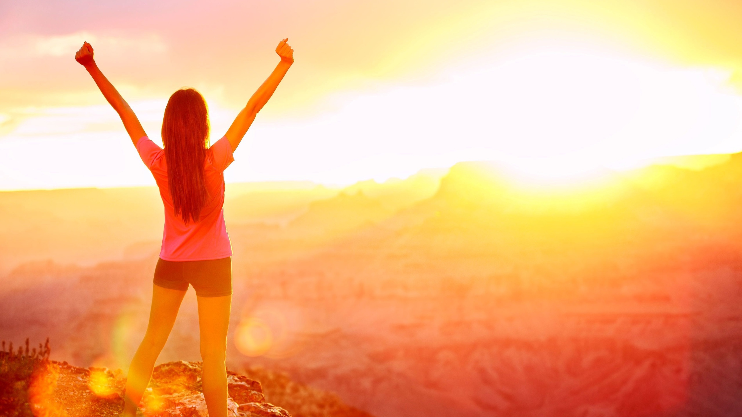 la Luz Del Sol, Mañana, Verano, Luz, Felicidad. Wallpaper in 2560x1440 Resolution