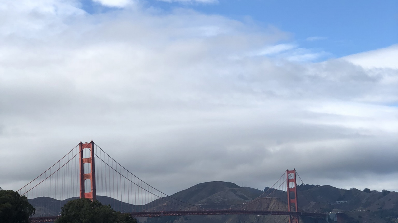 Kabel-durchgehaltene Brücke, Extradosed-Brücke, Hängebrücke, Brücke, Cloud. Wallpaper in 1280x720 Resolution