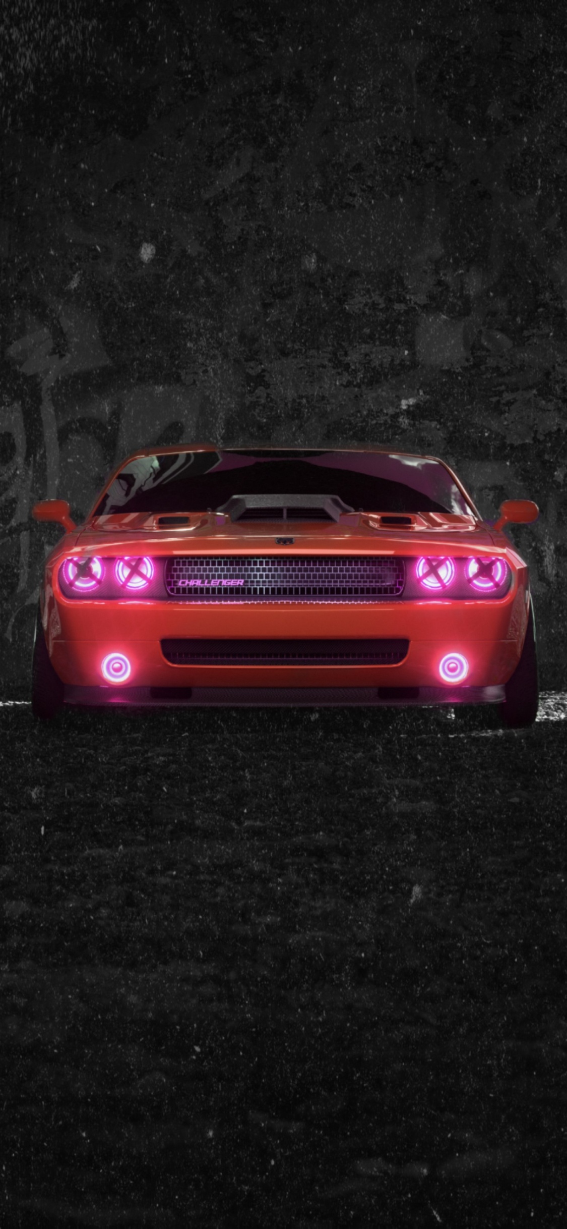 Rennwagen, Car, Dodge, Sportwagen, Ausweichenladegerät. Wallpaper in 1125x2436 Resolution