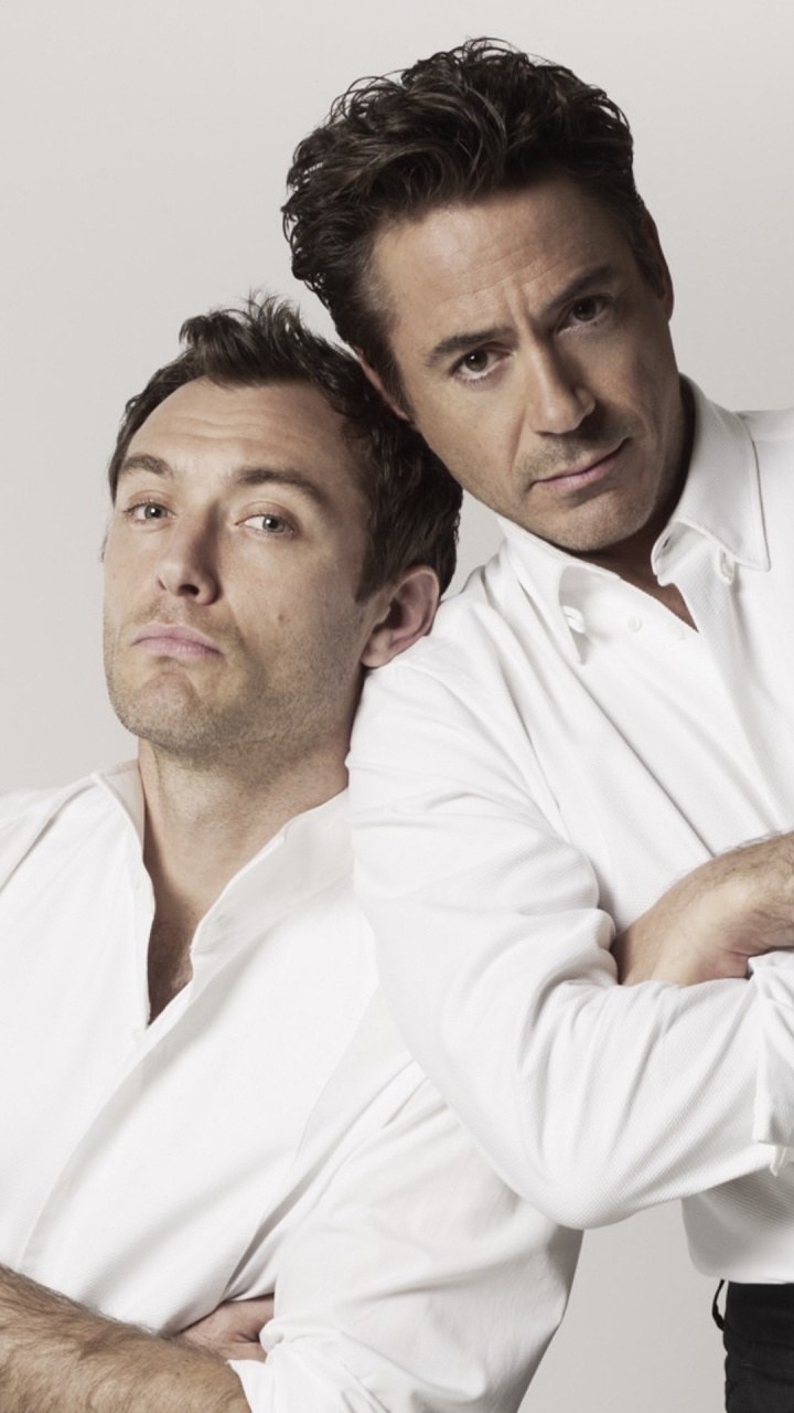Robert Downey Jr, Jude Law, Sherlock Holmes, John H Watson, Actor. Wallpaper in 720x1280 Resolution