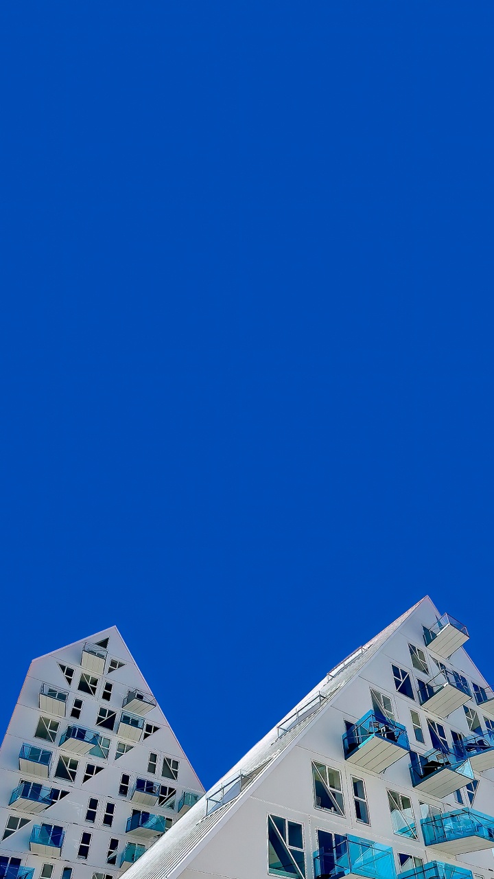 Blue, Bâtiment, Azure, Rectangle, Triangle. Wallpaper in 720x1280 Resolution
