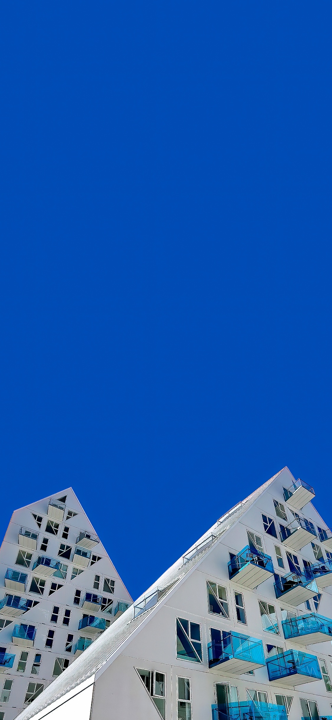 Blue, Building, Azure, World, Rectangle. Wallpaper in 1125x2436 Resolution