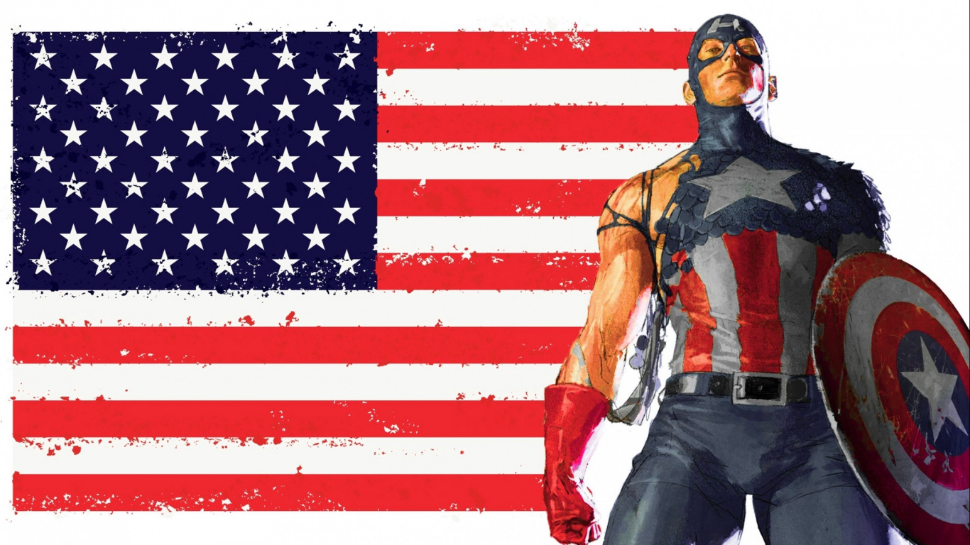 Man in Black and Brown Leather Jacket and Black Pants Sitting on Red White and Blue. Wallpaper in 1366x768 Resolution