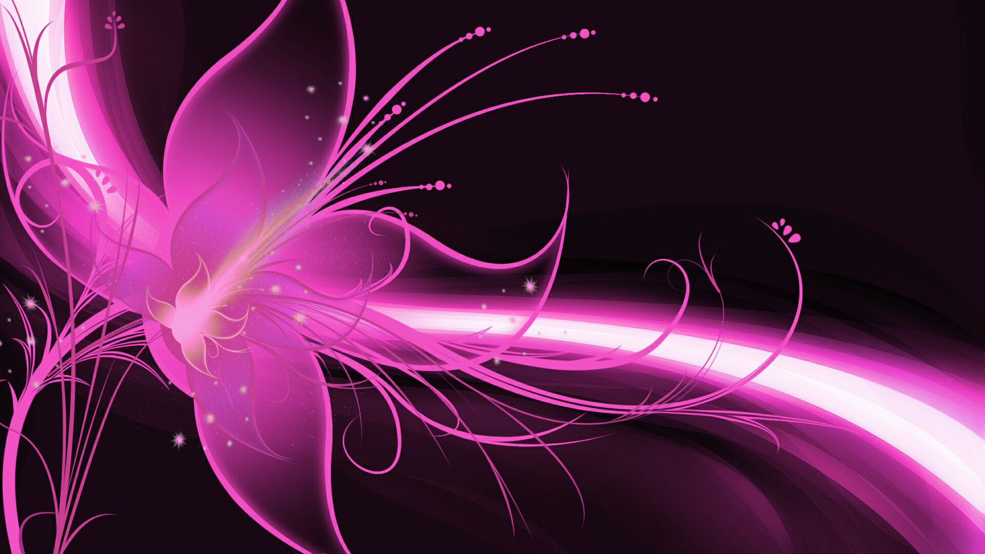粉红色, 紫罗兰色, 紫色的, 图形设计, 分形技术 壁纸 1920x1080 允许