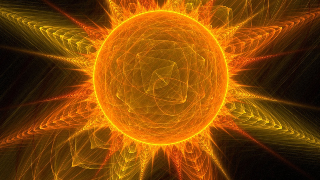 Rotes Und Gelbes Licht Digitales Hintergrundbild. Wallpaper in 1280x720 Resolution