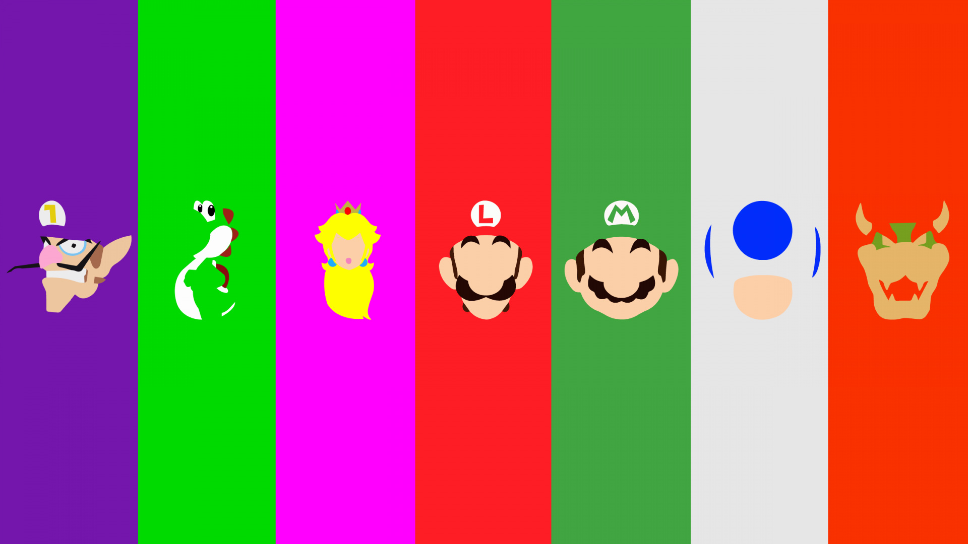 马里奥, 卡通, 色彩, 动画, 动画片 壁纸 1920x1080 允许