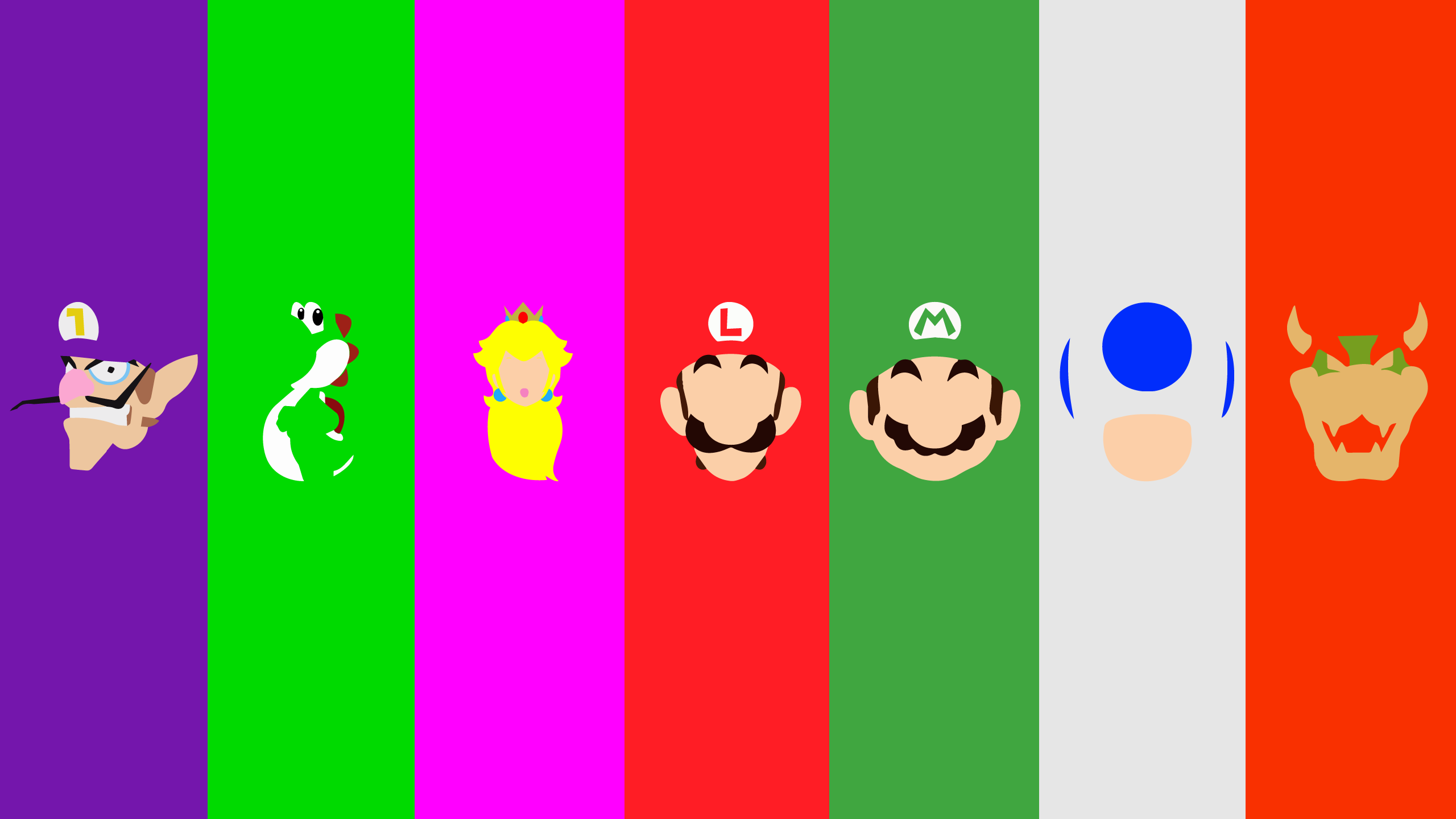 Mario, Caricatura, Gastar, Dr. Mario, Waluigi. Wallpaper in 2560x1440 Resolution