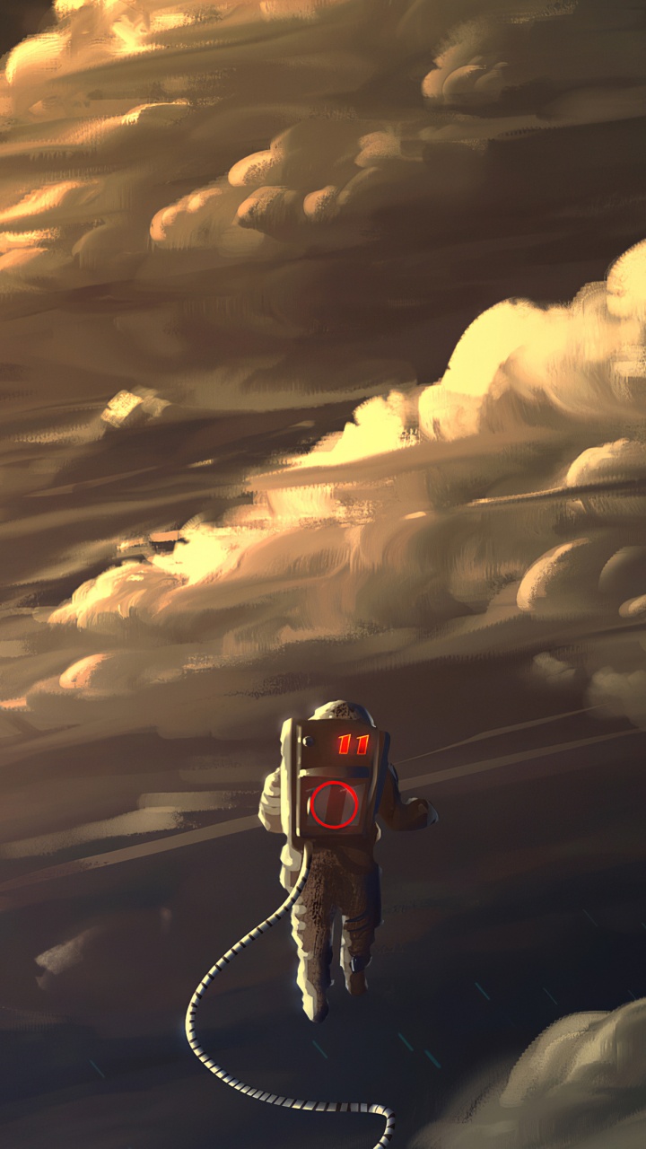 Astronaut, Cloud, Atmosphäre, Natur, Cumulus. Wallpaper in 720x1280 Resolution