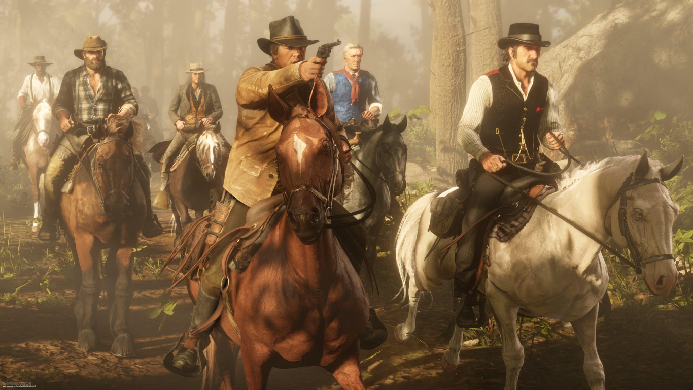 Red Dead Redemption 2, Red Dead Redemption, Rockstar Games, Open World, Bridle. Wallpaper in 1366x768 Resolution