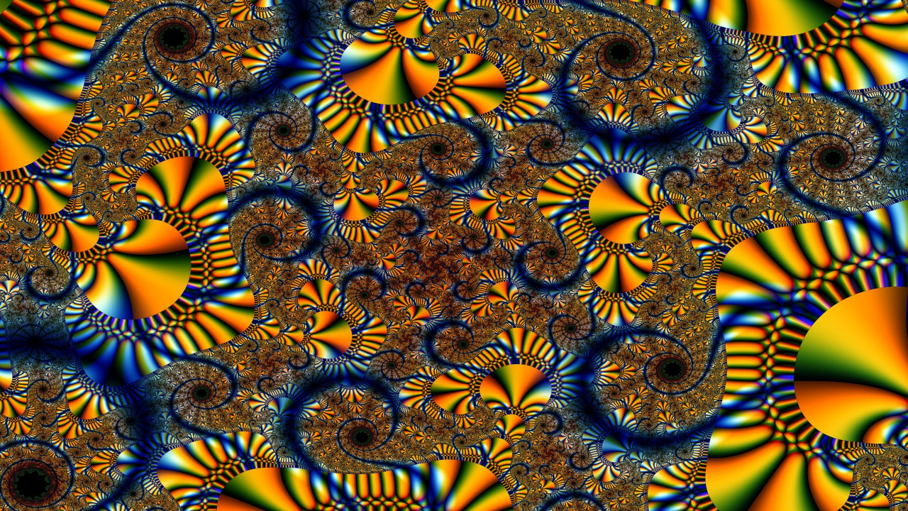 Décor Floral Marron et Noir. Wallpaper in 1280x720 Resolution