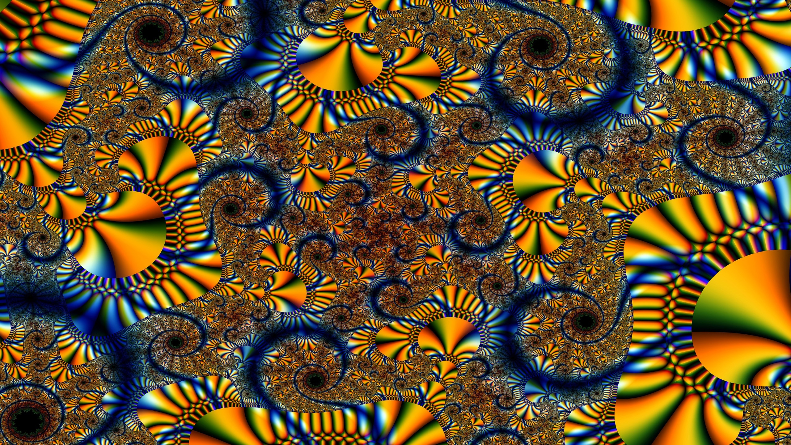 分形, 分形技术, 迷幻术, 对称 壁纸 2560x1440 允许