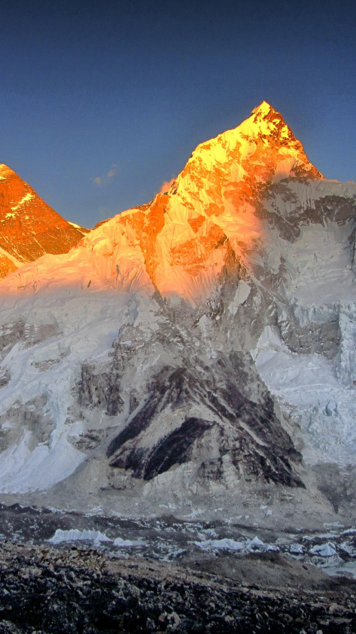 Mount Everest, Everest Base Camps, Mountain, Mountain Range, Mountainous Landforms. Wallpaper in 720x1280 Resolution