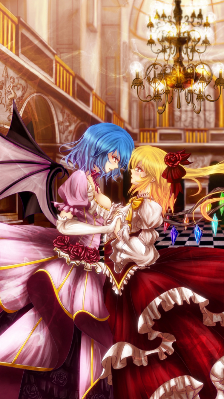 初音未来, 东方项目, 紫色的 壁纸 750x1334 允许