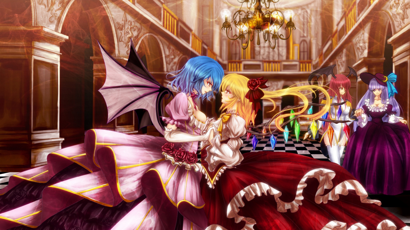 Figurine Dragon or et Rouge. Wallpaper in 1366x768 Resolution