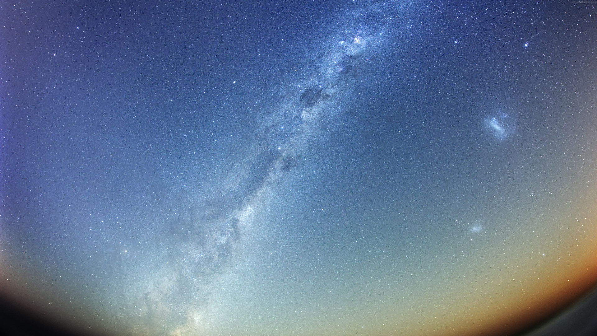 White and Blue Starry Night. Wallpaper in 1920x1080 Resolution