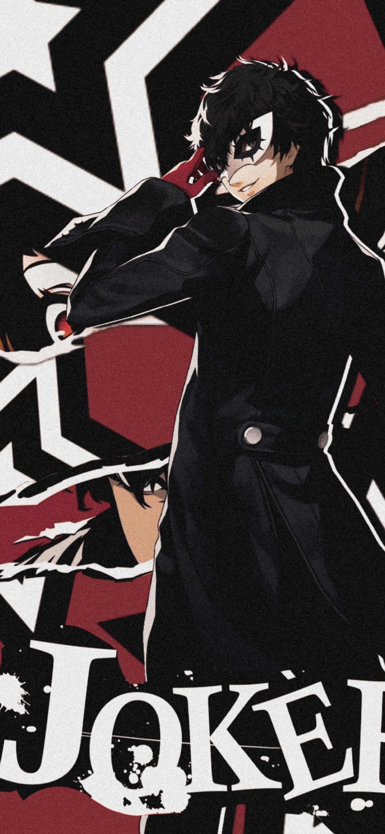 Joker, Poster, Art, Sleeve, Gesture. Wallpaper in 1242x2688 Resolution