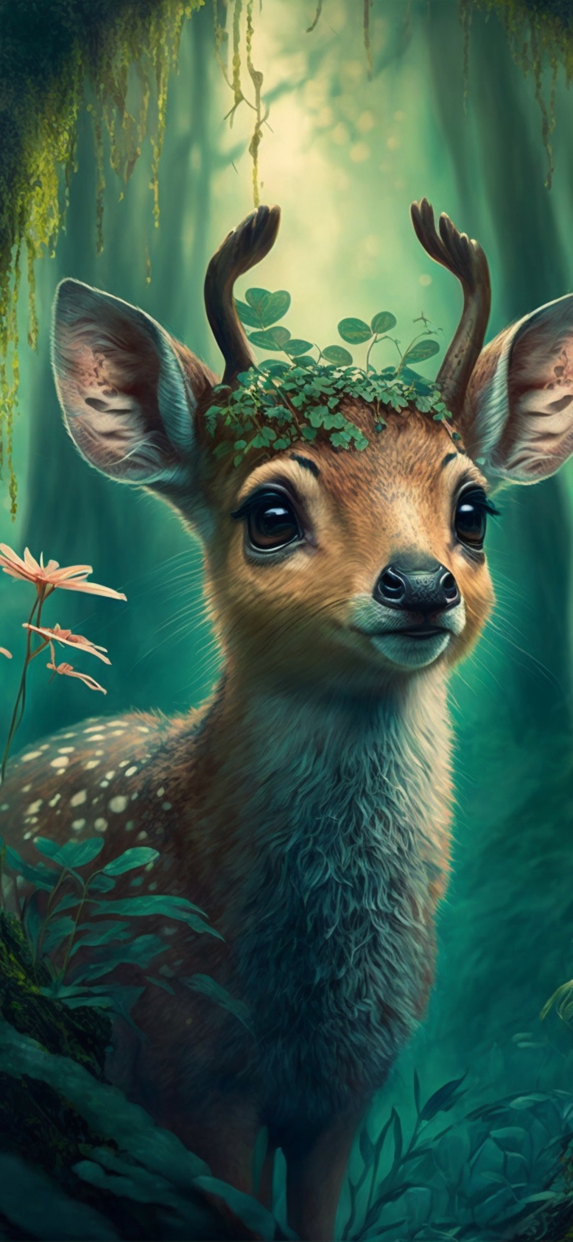 Elk, White Tailed Deer, Deer, Visual Arts, Nature. Wallpaper in 1125x2436 Resolution