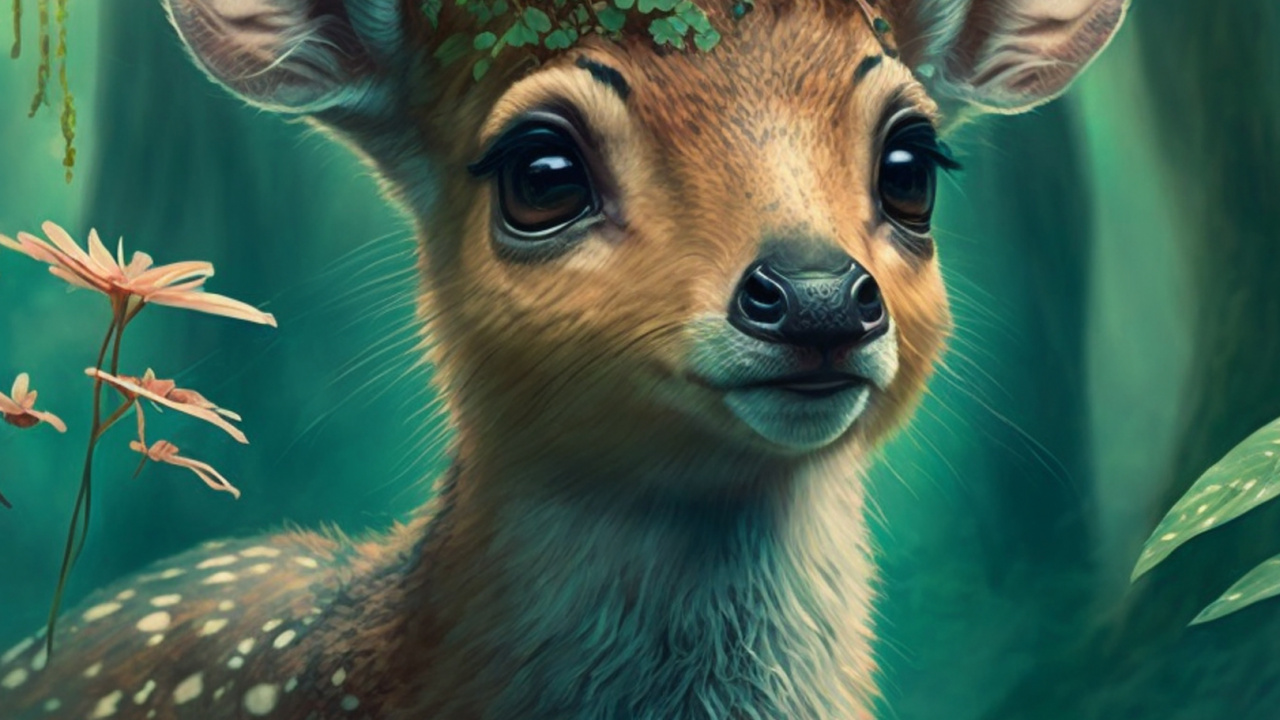 Elk, White Tailed Deer, Deer, Visual Arts, Nature. Wallpaper in 1280x720 Resolution