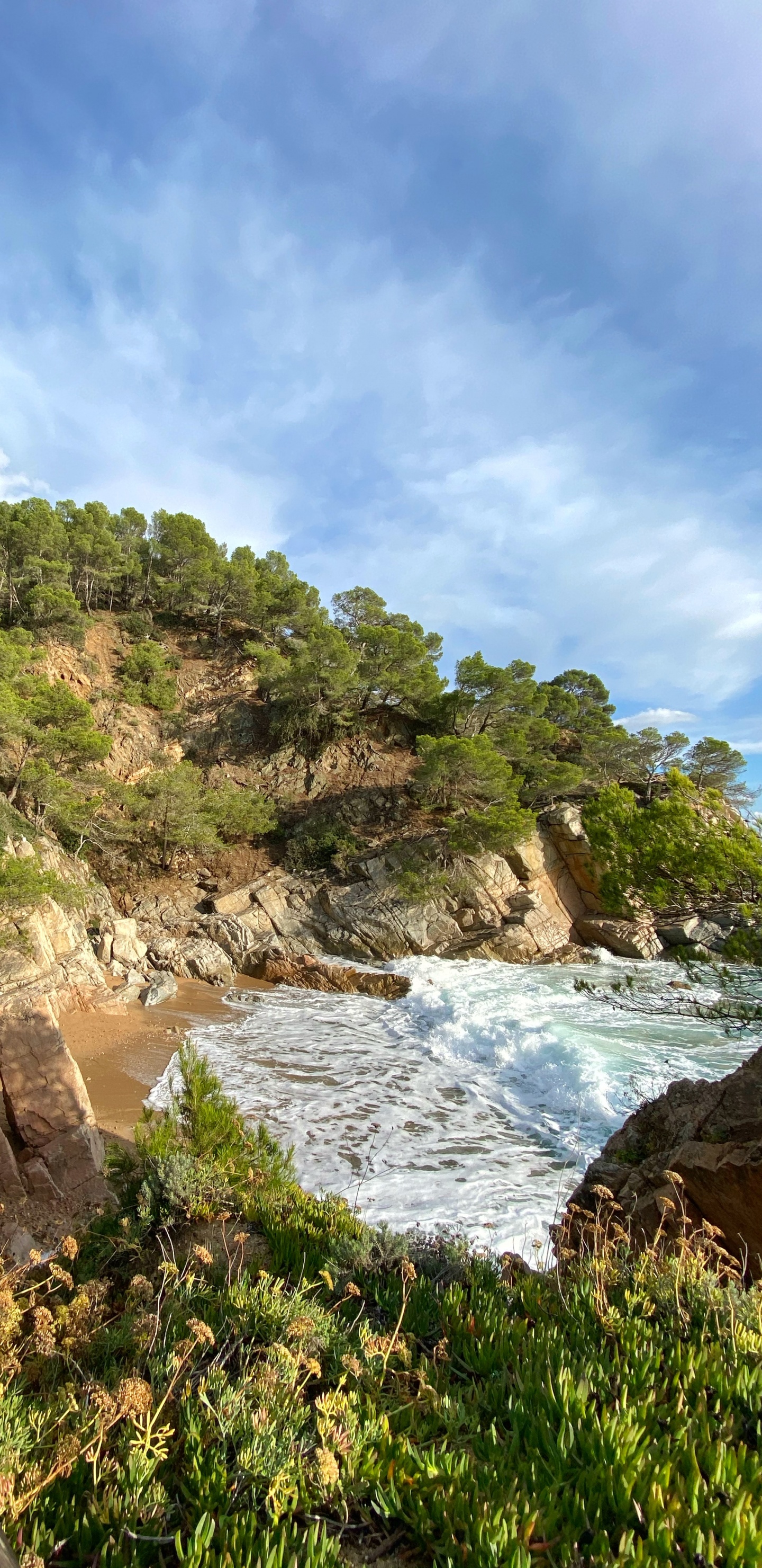 Coast, Water Resources, Sea, Promontory, Natural Landscape. Wallpaper in 1440x2960 Resolution