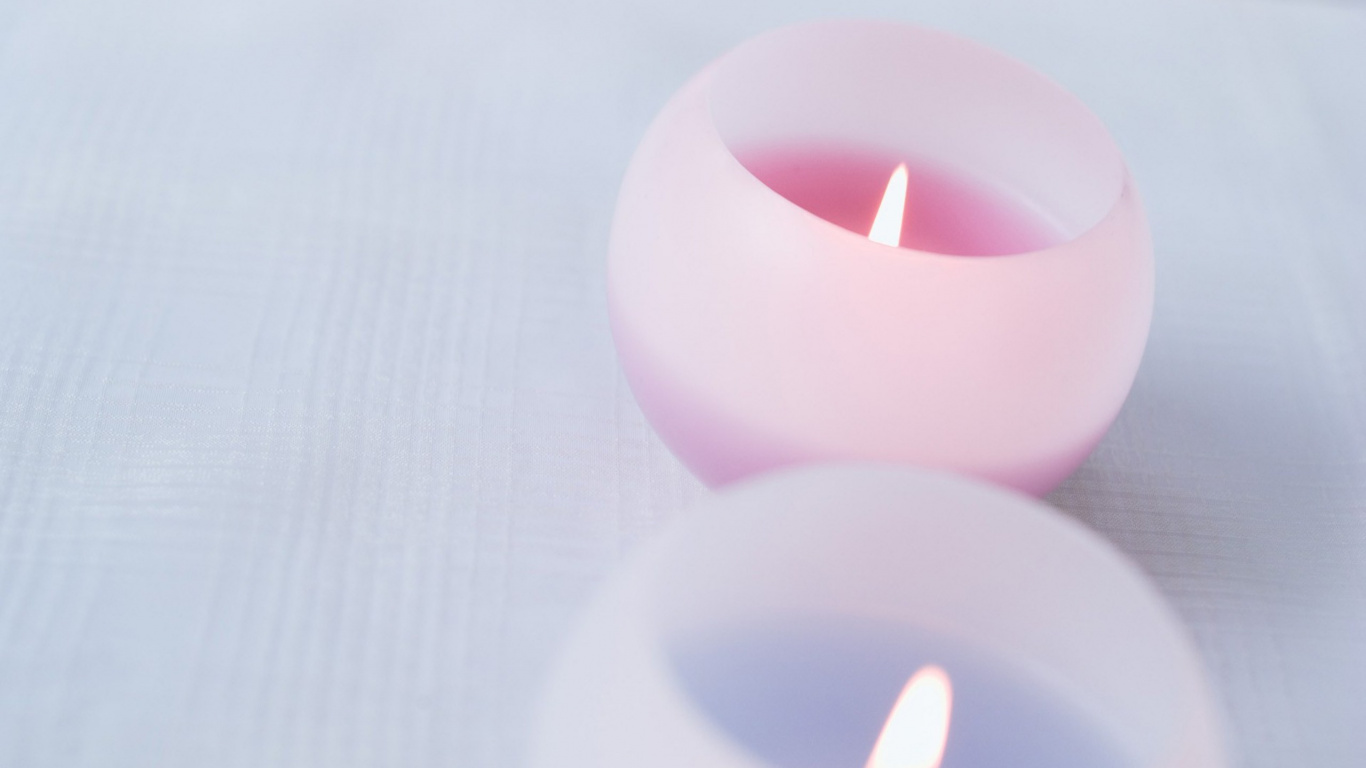 Kerze, Licht, Pink, Flamme, Wachs. Wallpaper in 1366x768 Resolution