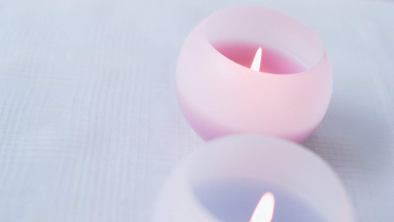 Bougie, Éclairage, Lumière, Pink, Flamme. Wallpaper in 1280x720 Resolution