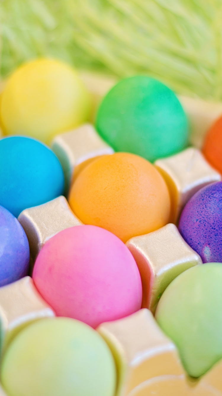 复活节彩蛋, 色彩, 食用色素, 复活节, 甜头 壁纸 750x1334 允许