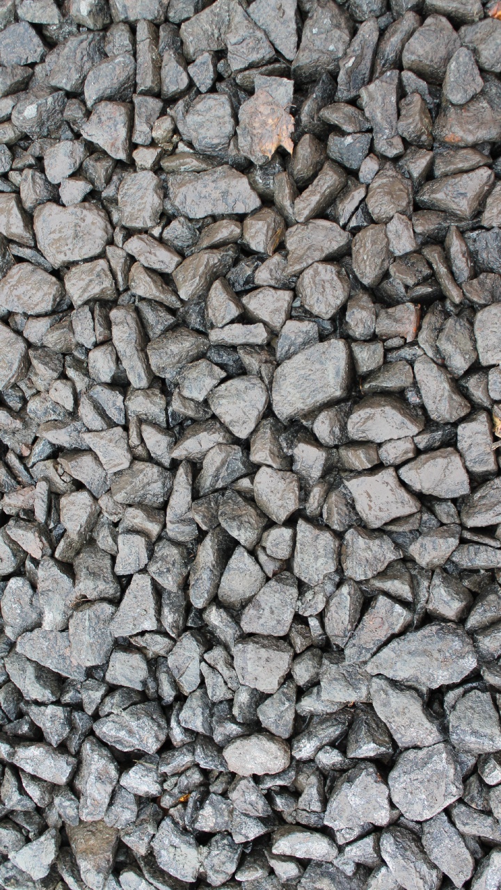 Fragmentos de Piedra Gris y Negra. Wallpaper in 720x1280 Resolution