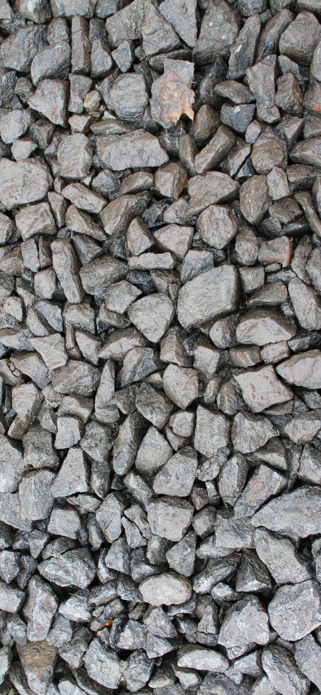 Gray and Black Stone Fragments. Wallpaper in 1125x2436 Resolution