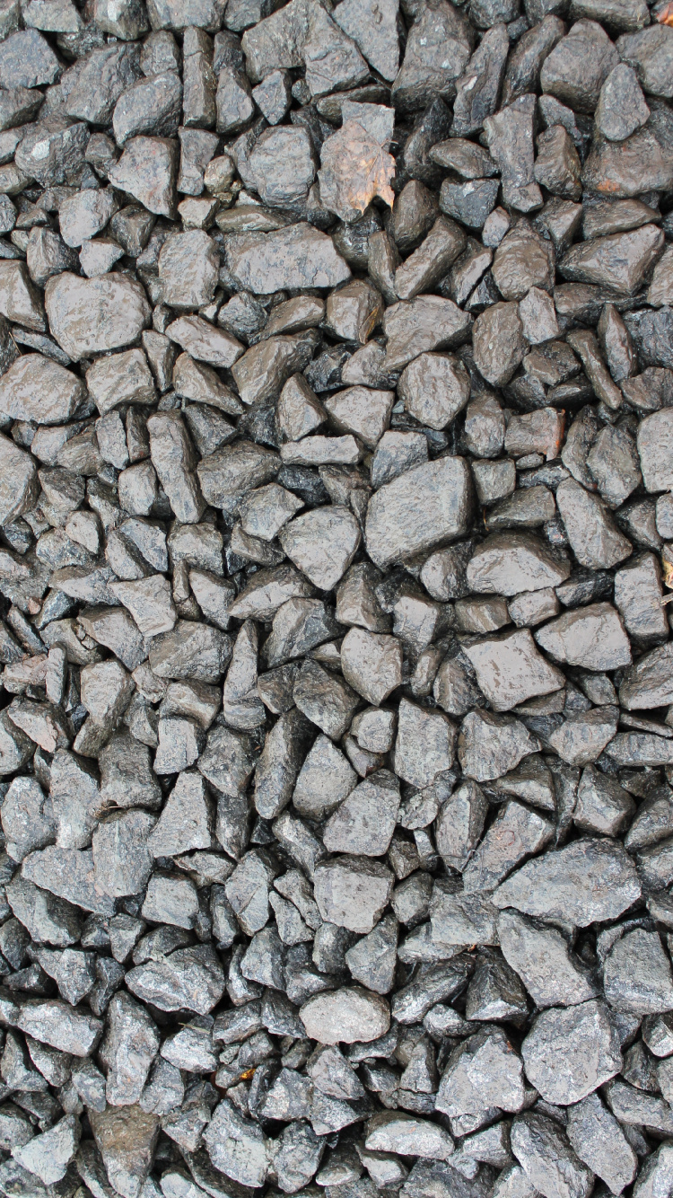 Gray and Black Stone Fragments. Wallpaper in 750x1334 Resolution