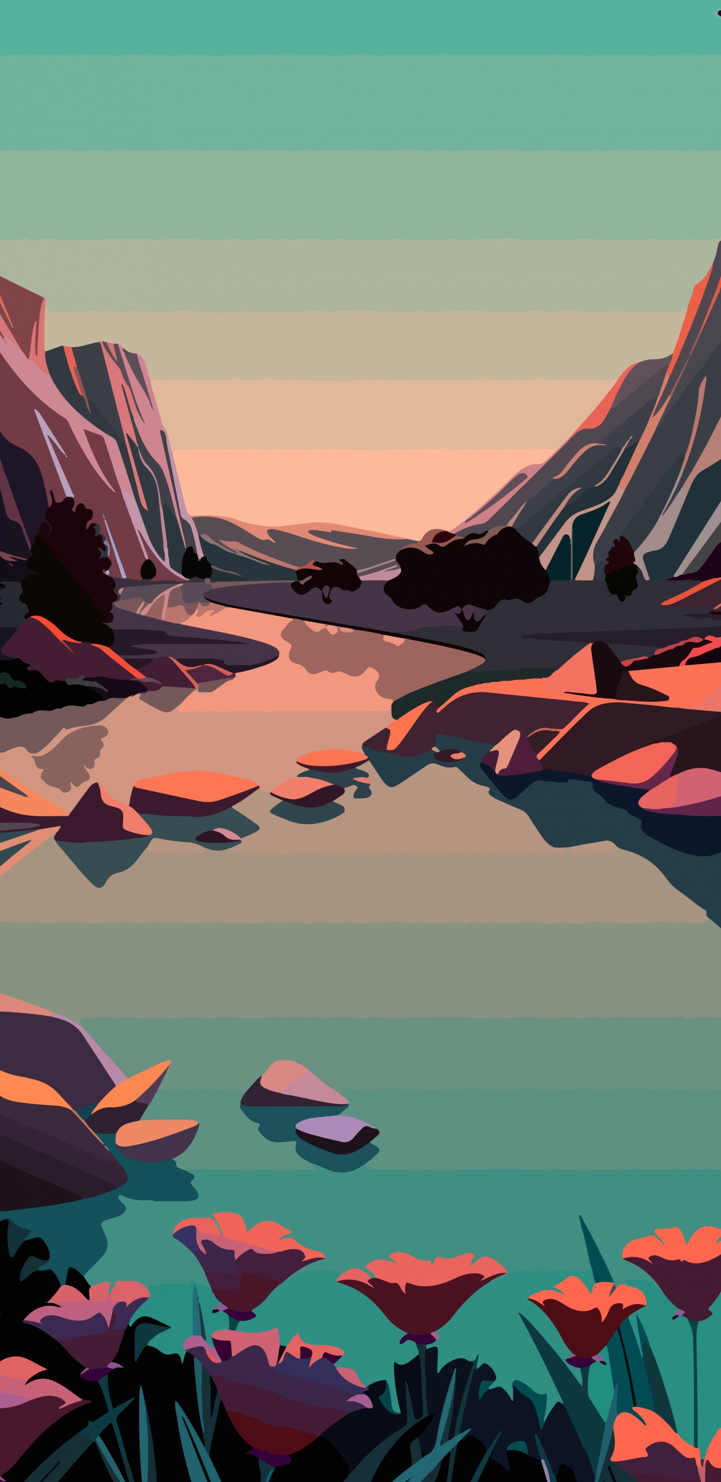 IOS, Apple, IOS 14, Art, Géologie. Wallpaper in 1440x2960 Resolution