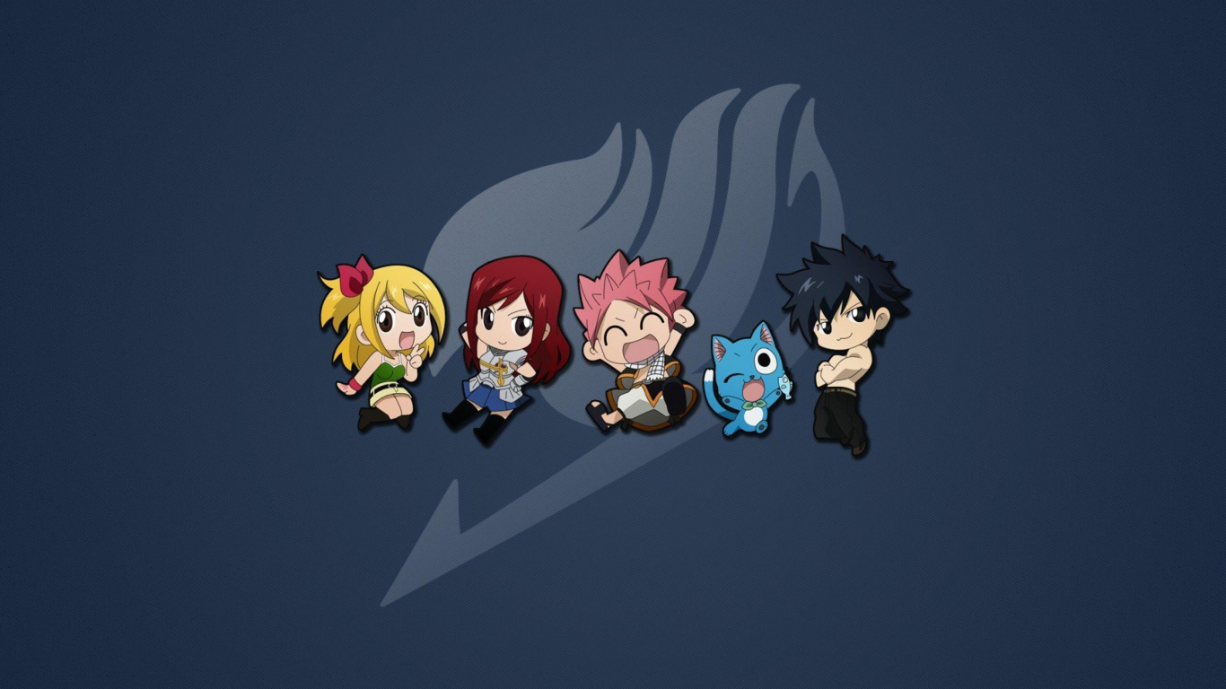 Drei Mädchen Zeichentrickfiguren Illustration. Wallpaper in 1366x768 Resolution