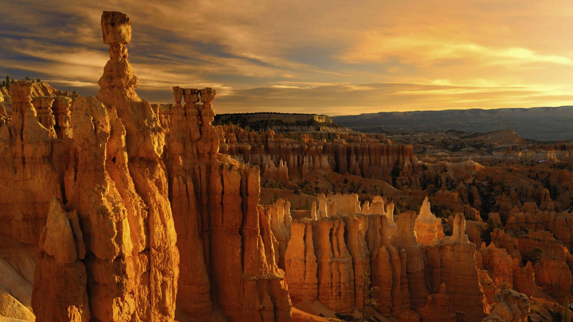 Brown Rock Formation Under Cloudy Sky During Daytime. Wallpaper in 1920x1080 Resolution