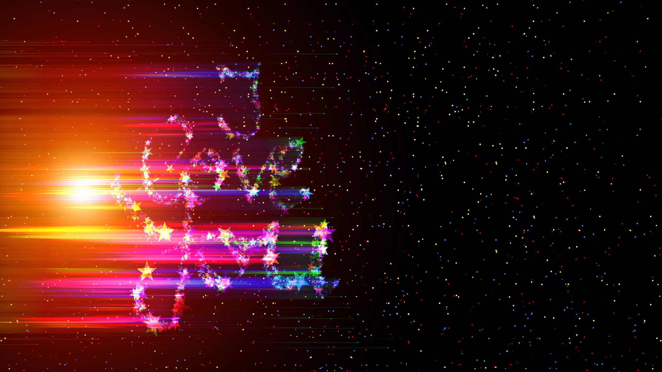 Licht, Nacht, Raum, Technologie, Hightech. Wallpaper in 2560x1440 Resolution