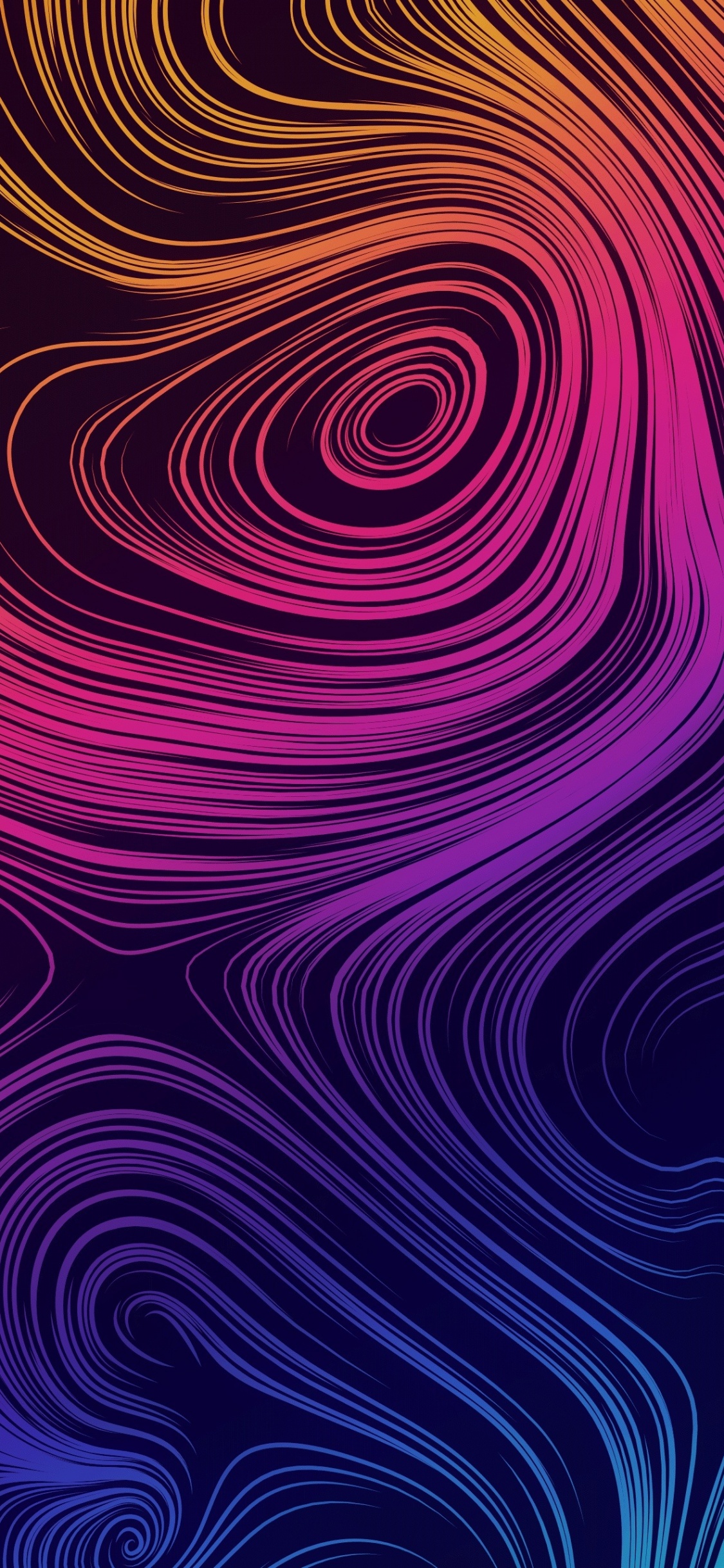 Patrón de Cebra Morado y Negro. Wallpaper in 1125x2436 Resolution