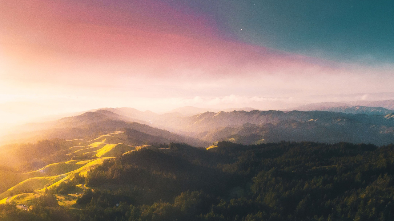 Bergkette, Cloud, Atmosphäre, Ökoregion, Afterglow. Wallpaper in 1280x720 Resolution