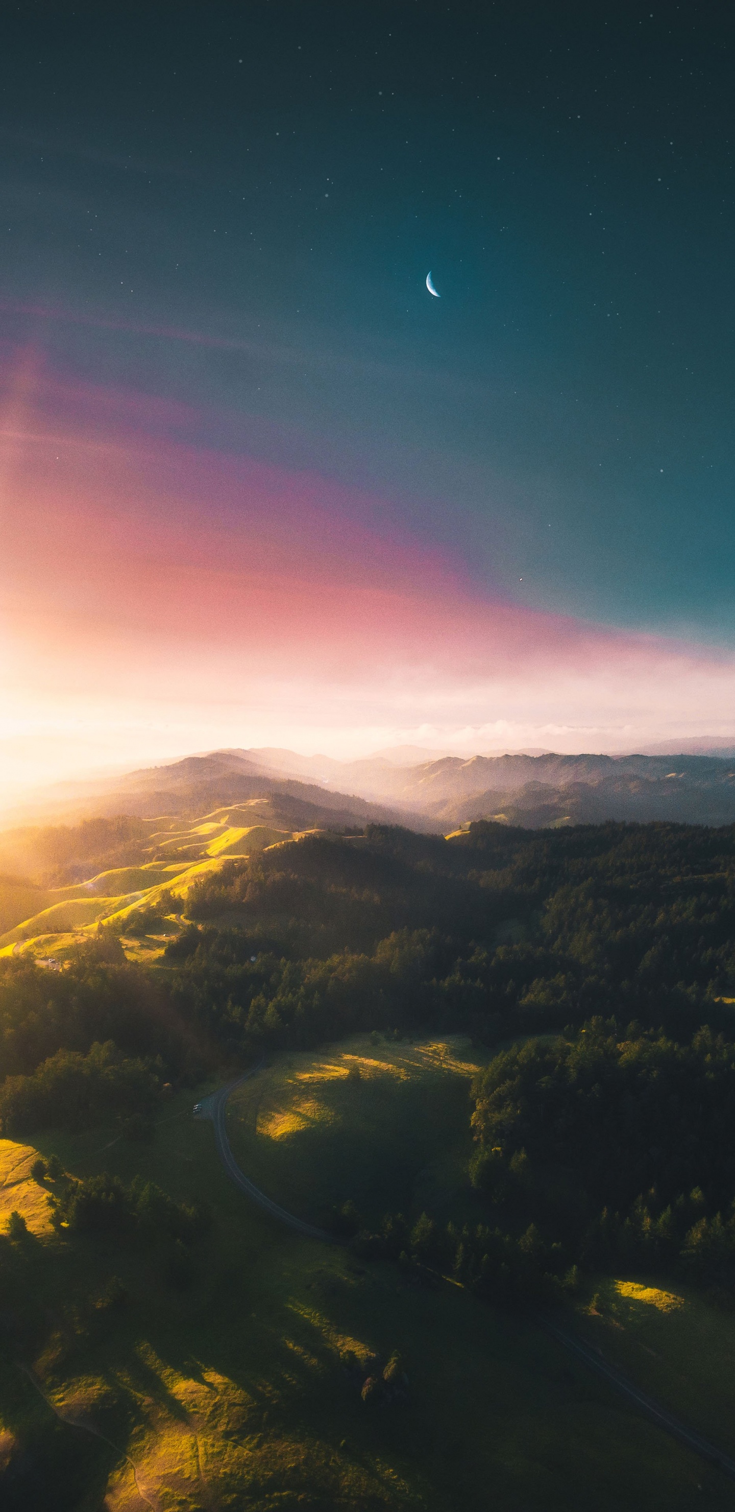 Mountain Range, Mountain, Cloud, Atmosphere, Ecoregion. Wallpaper in 1440x2960 Resolution