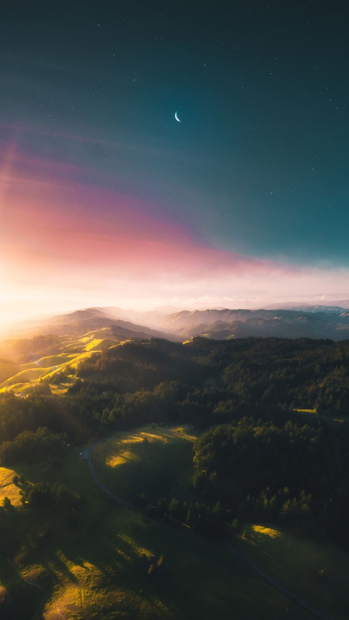 Mountain Range, Mountain, Cloud, Atmosphere, Ecoregion. Wallpaper in 720x1280 Resolution