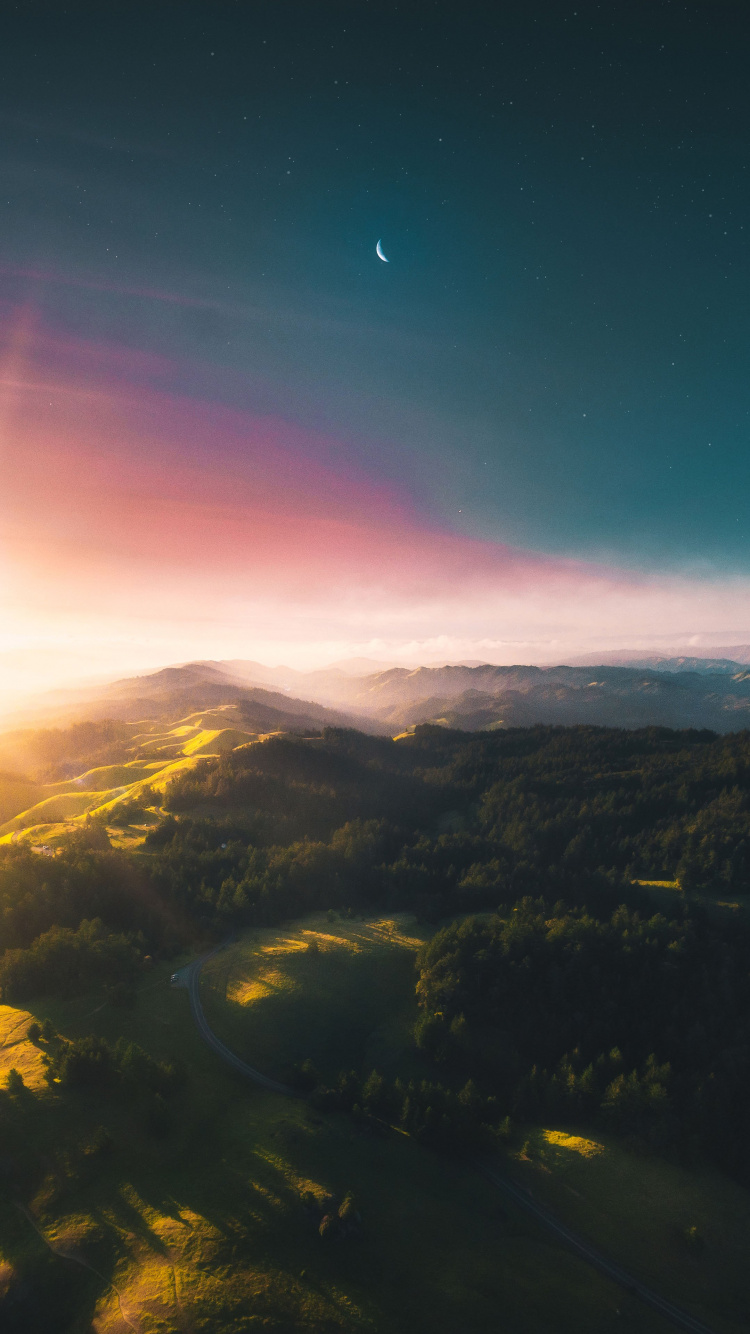 Mountain Range, Mountain, Cloud, Atmosphere, Ecoregion. Wallpaper in 750x1334 Resolution