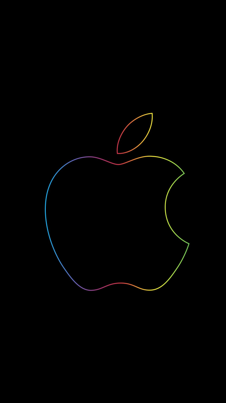 Apple, 黑色的 壁纸 750x1334 允许