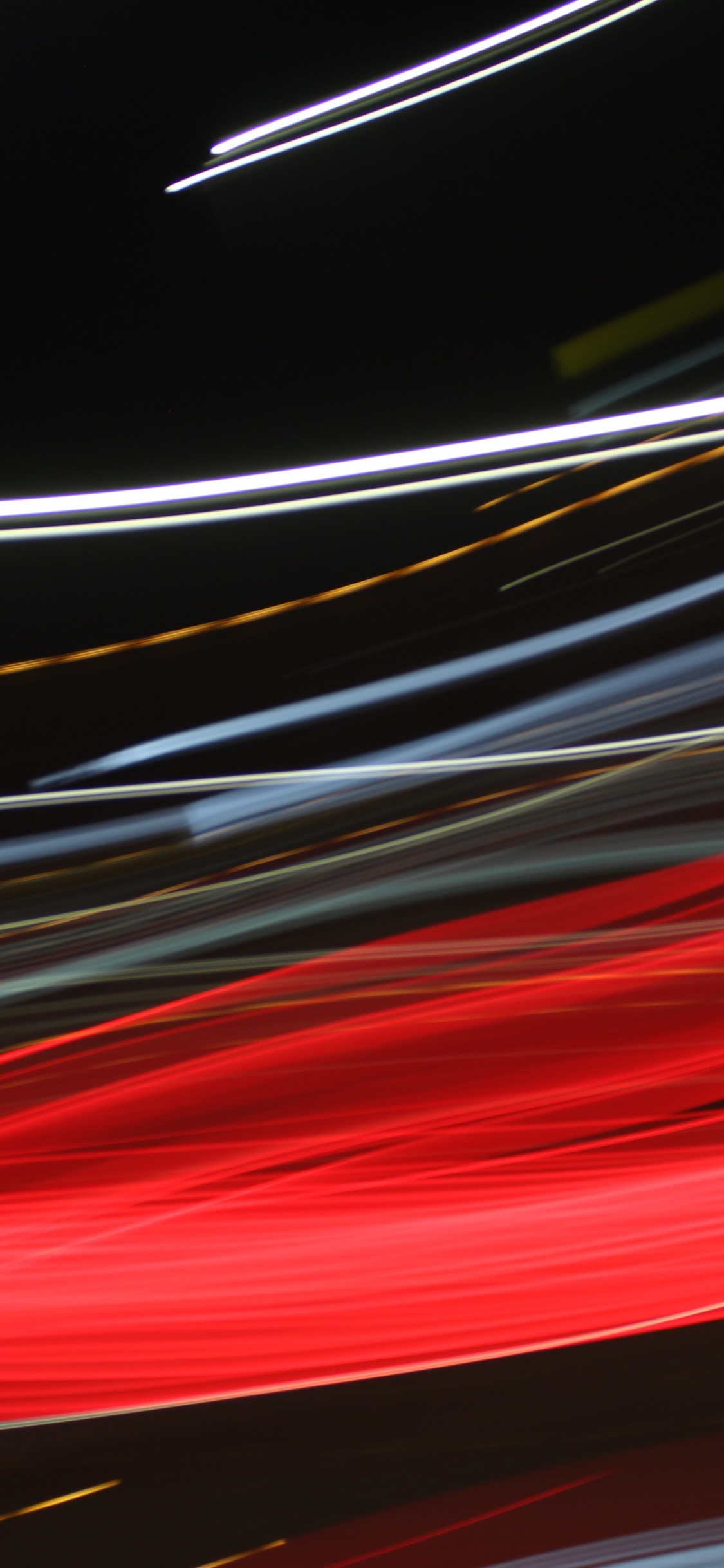 Lumières Rouges Blanches et Noires. Wallpaper in 1125x2436 Resolution