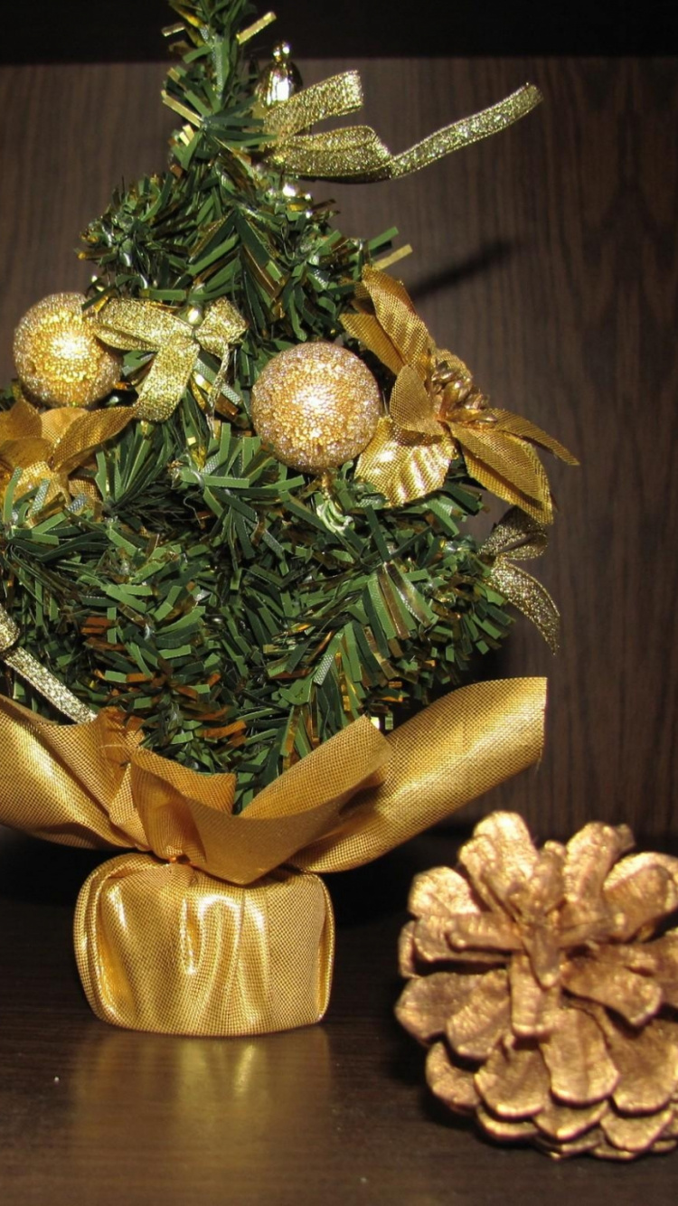 Christmas Tree, New Year, Christmas Decoration, Still Life, Gift. Wallpaper in 750x1334 Resolution