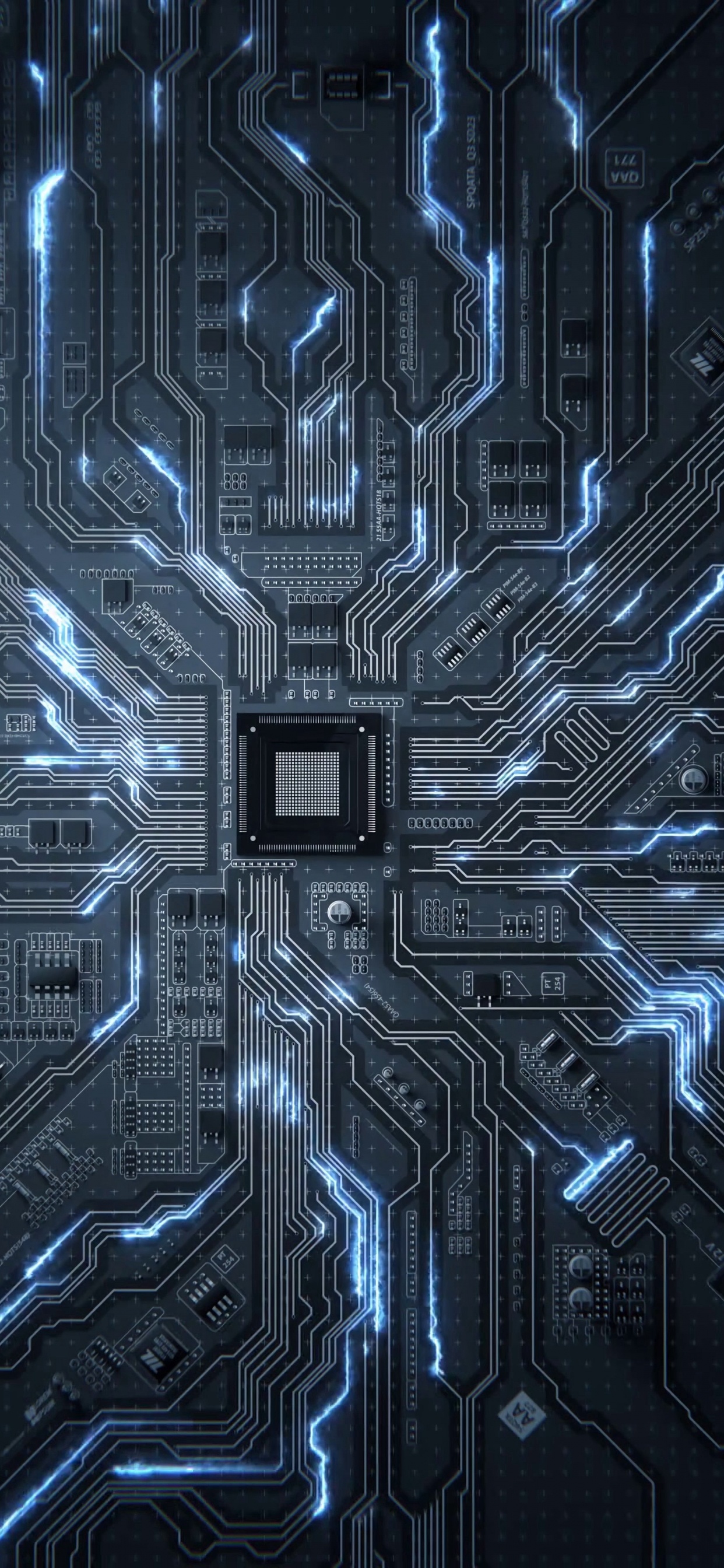 Integrierter Schaltkreis, Cpu, Mikroprozessor, Chipsatz, Elektronik. Wallpaper in 1242x2688 Resolution