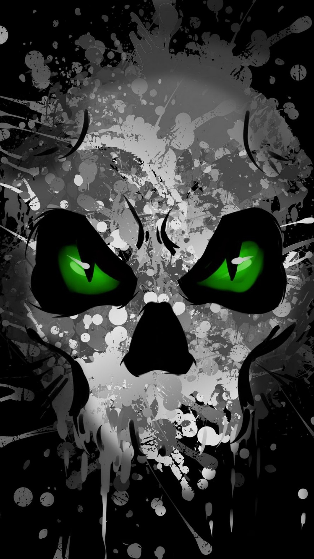 Graphisme, Green, Noir, Art, Carnivores. Wallpaper in 1080x1920 Resolution