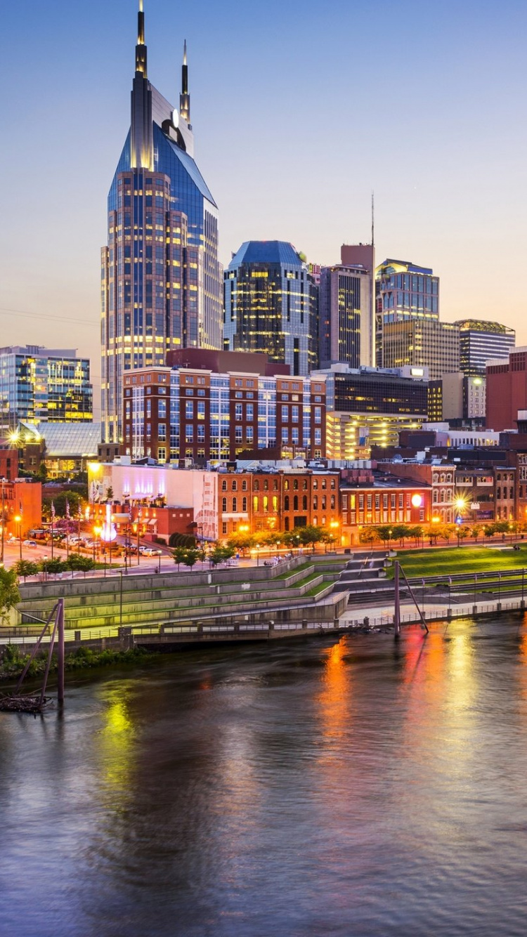 城市景观, 城市, 天际线, 反射, 里程碑 壁纸 750x1334 允许