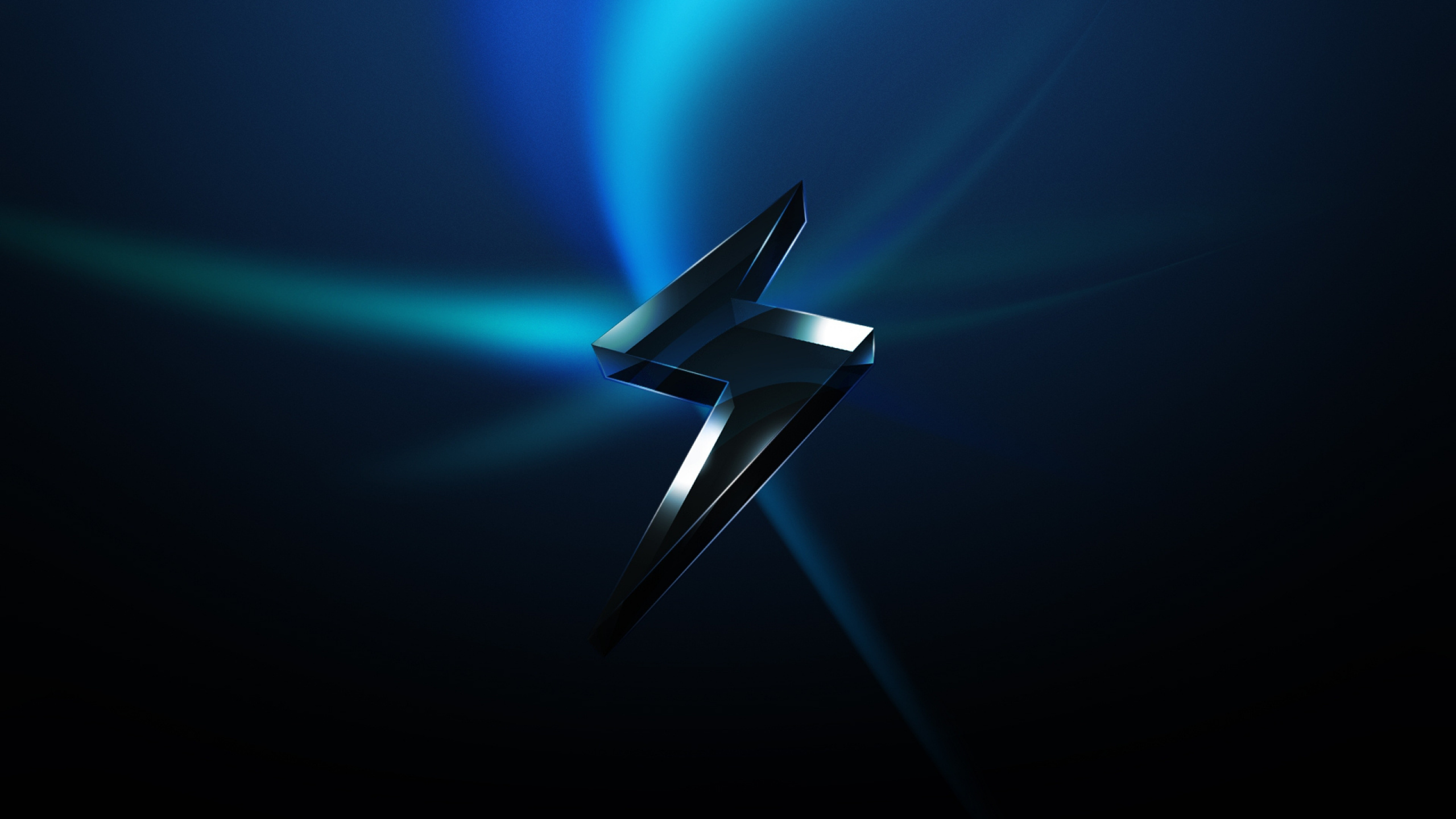 Weiße Und Blaue Sternillustration. Wallpaper in 2560x1440 Resolution