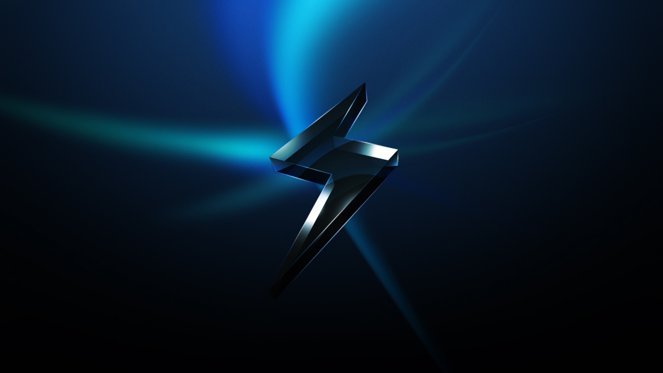 Ilustración de Estrella Blanca y Azul. Wallpaper in 1366x768 Resolution